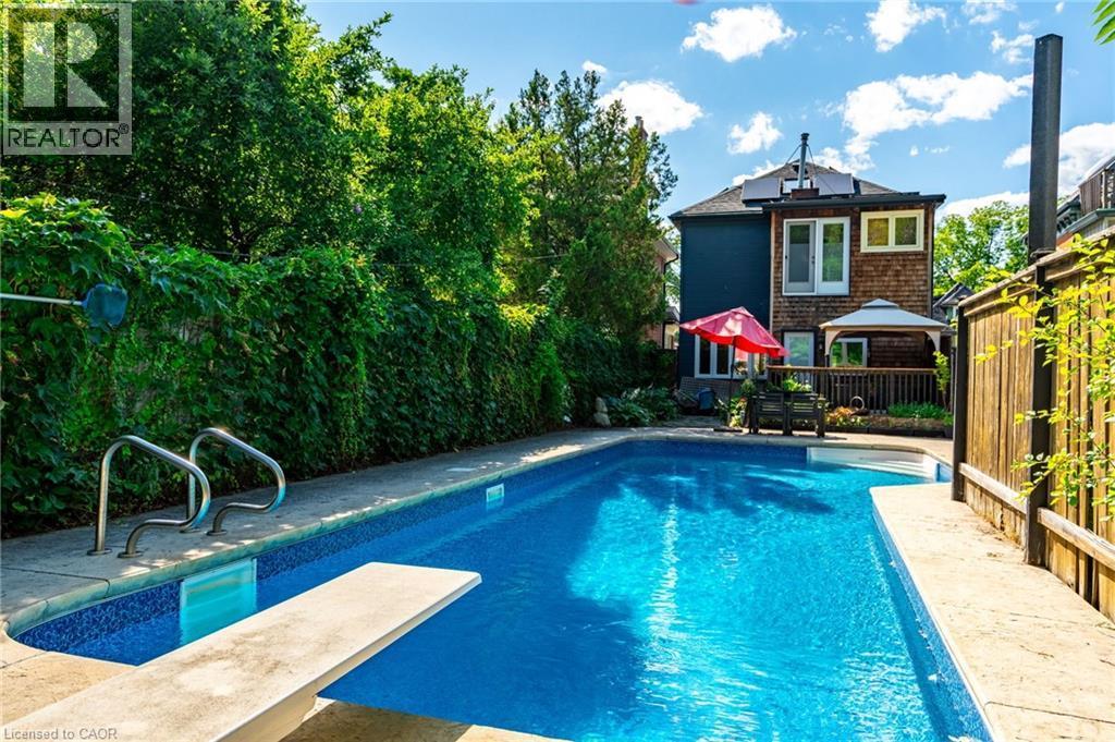 35 Mountain Avenue, Hamilton, ON - Outdoor With In Ground Pool With Deck Patio Veranda With Backyard
