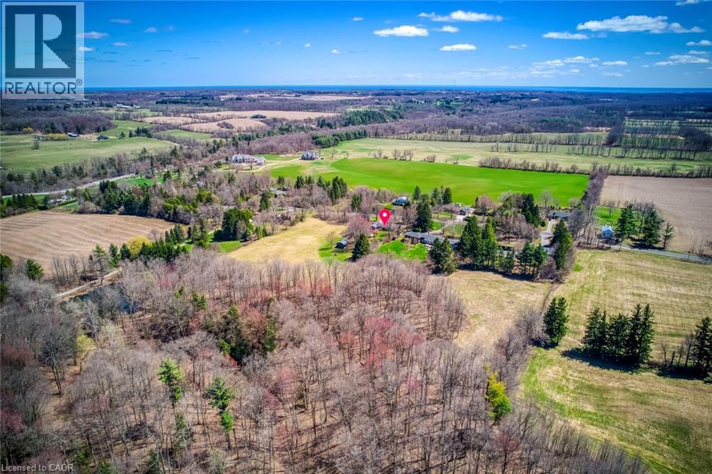 Birds eye view of property featuring a rural view - 1215 Britannia Road, Burlington, ON