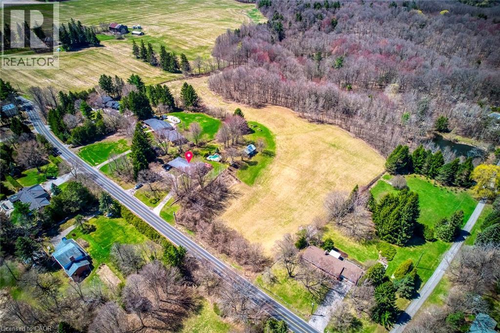 Bird's eye view with a rural view - 1215 Britannia Road, Burlington, ON