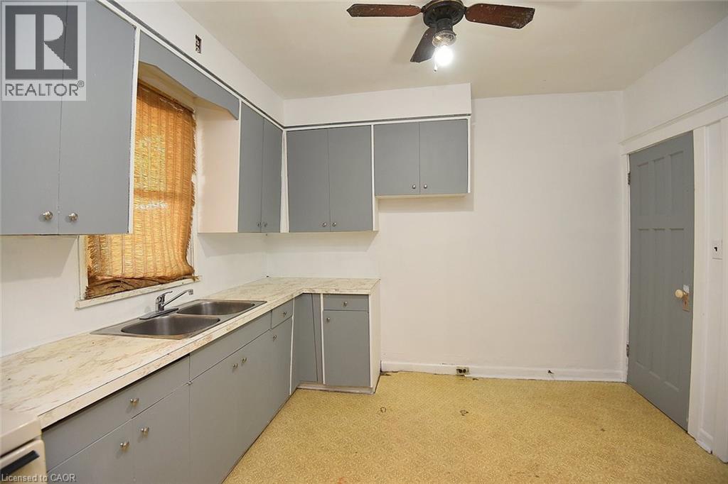 69 Gage Avenue N, Hamilton, ON - Indoor Photo Showing Kitchen With Double Sink