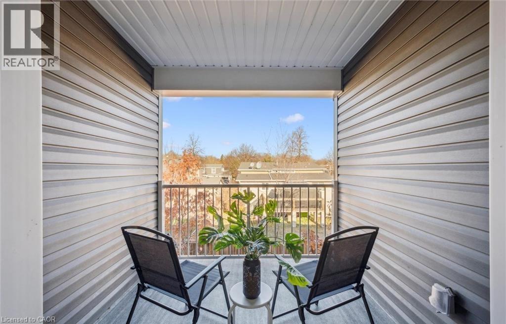 View of balcony - 24 Morrison Road Unit# D9, Kitchener, ON - Outdoor With Balcony With Exterior