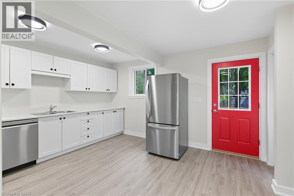 KITCHEN - 1402 6 Highway, Flamborough, ON - Indoor Photo Showing Kitchen With Stainless Steel Kitchen With Double Sink