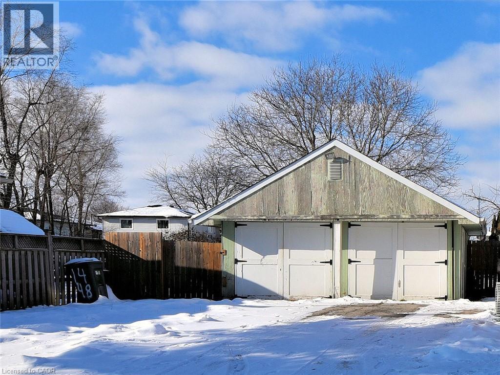 View of snow covered garage - 1448 Upper Ottawa Street, Hamilton, ON - Outdoor