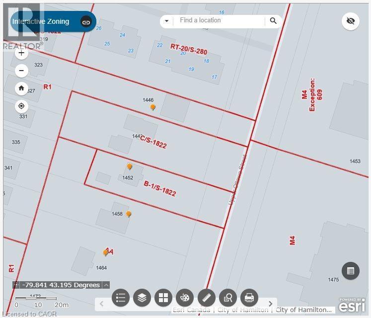 Zoning Map - 1448 Upper Ottawa Street, Hamilton, ON - Other