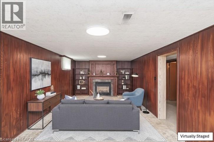 176 Walter Avenue S, Hamilton, ON - Indoor With Fireplace