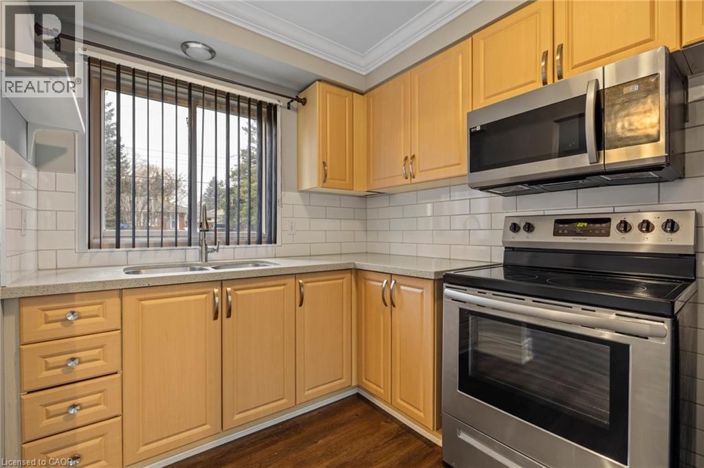 107 Horning Drive, Hamilton, ON - Indoor Photo Showing Kitchen With Double Sink