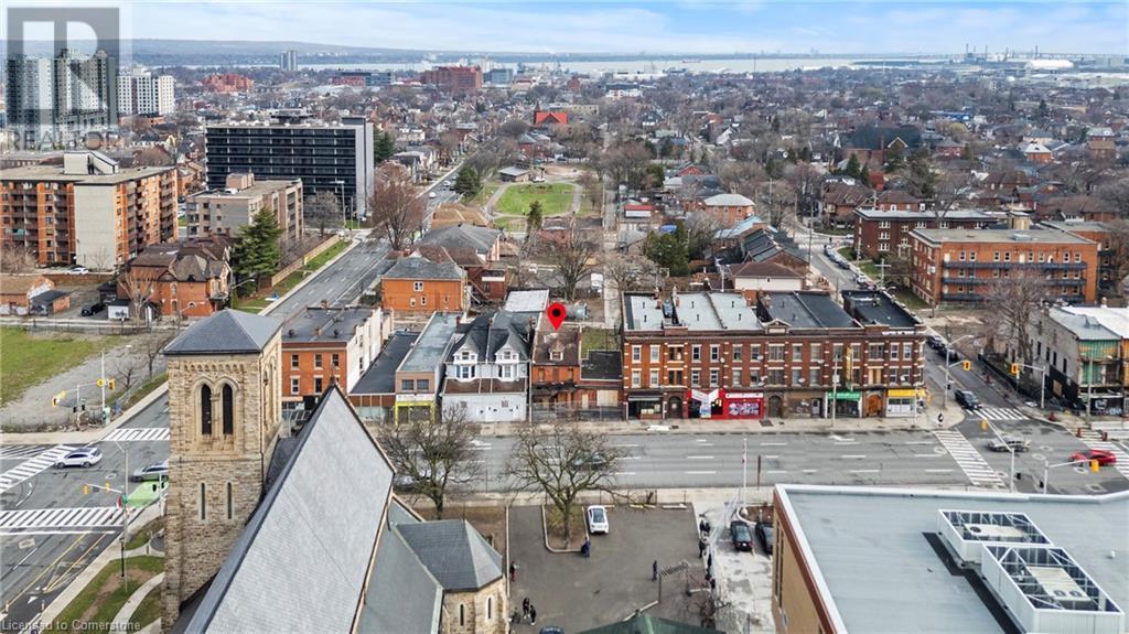 Drone / aerial view featuring a view of city - 433 King Street E, Hamilton, ON