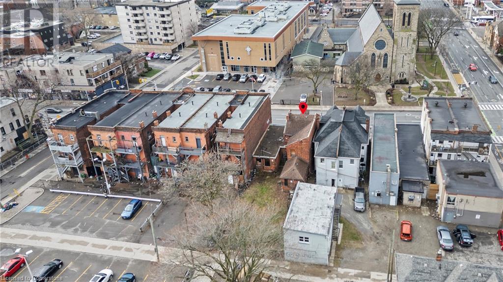 Aerial view - 433 King Street E, Hamilton, ON