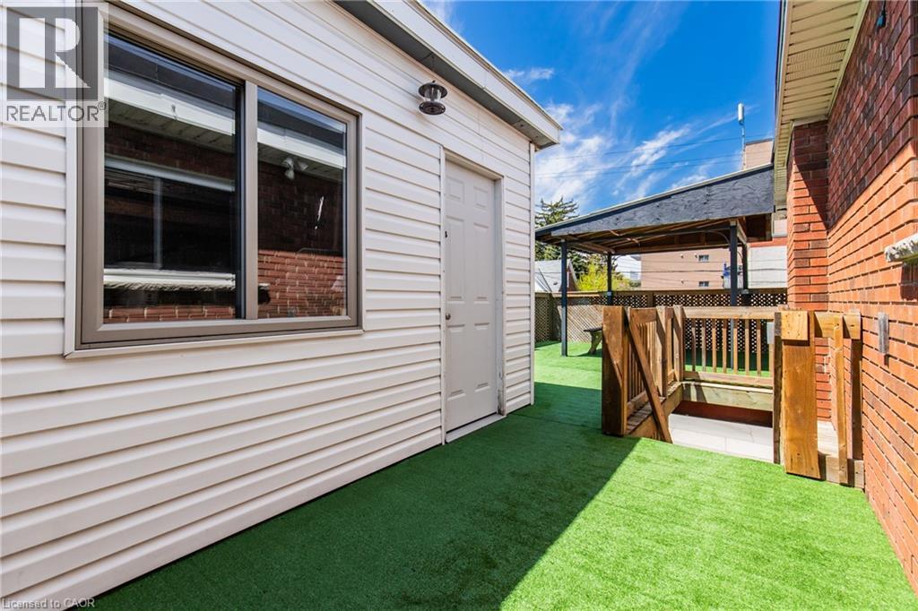 View of yard - 2340 King Street E, Hamilton, ON - Outdoor With Deck Patio Veranda With Exterior