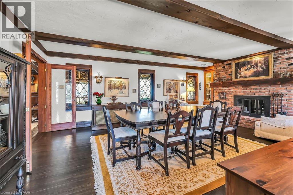 793 Shadeland Avenue, Burlington, ON - Indoor Photo Showing Dining Room With Fireplace