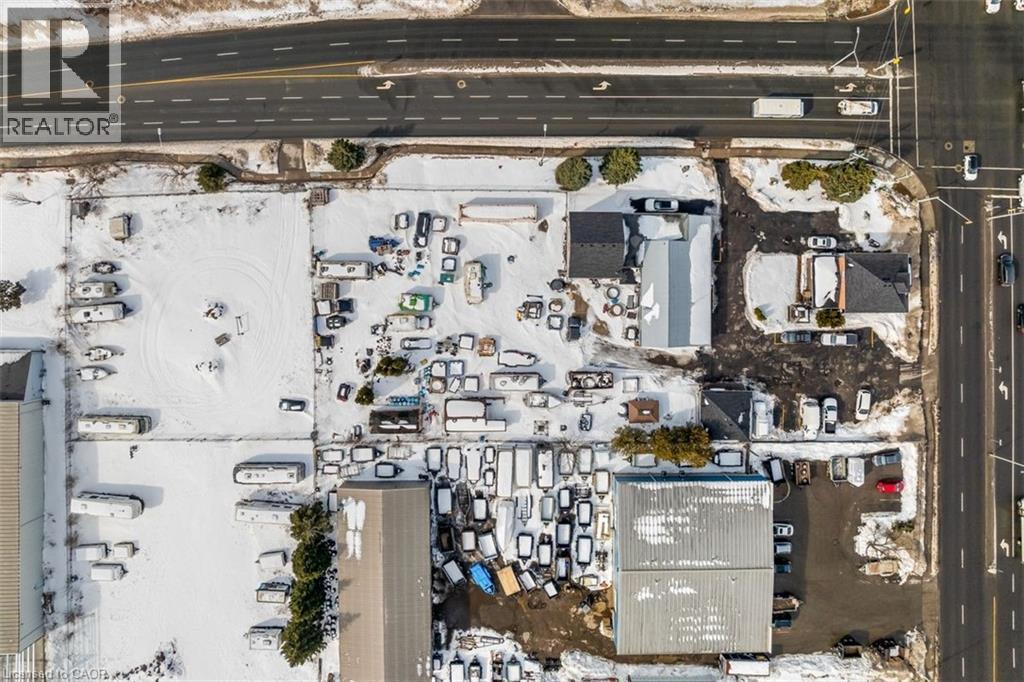 Aerial View Of Yard 100 Sea Cans with Ease - 1360 E Rymal Road E, Hamilton, ON