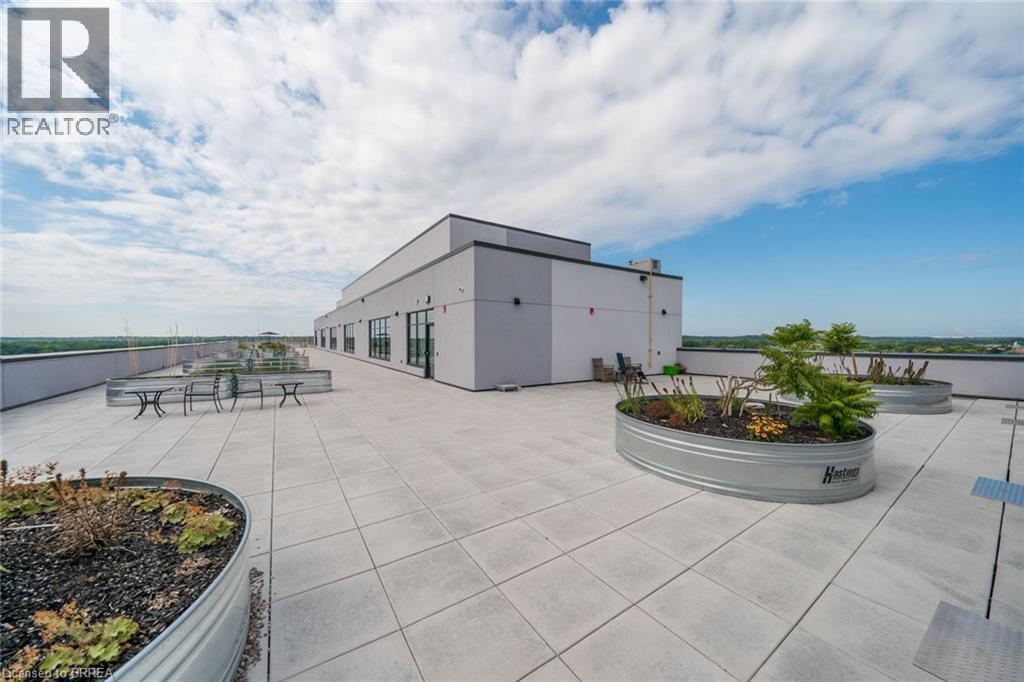 View of patio / terrace - 1 Wellington Street Unit# 517, Brantford, ON