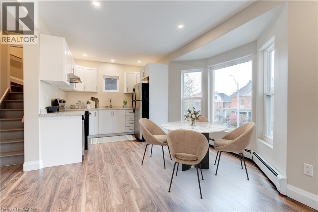 Staged Dining Upper unit - 152 Sanford Avenue S, Hamilton, ON - Indoor