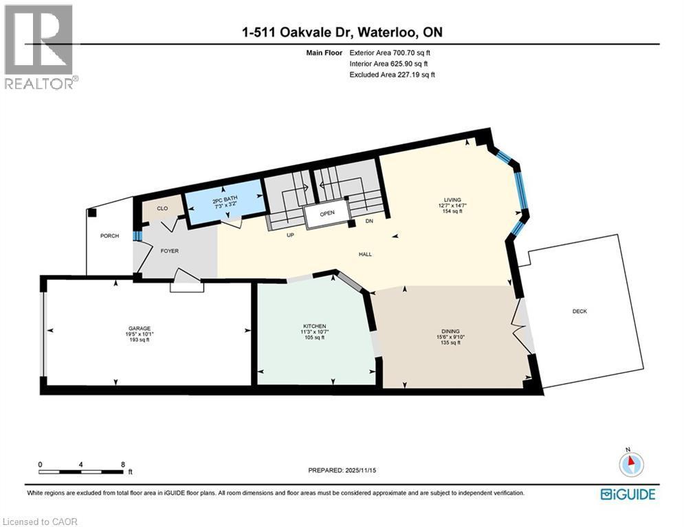 View of main floor room layout - 511 Oakvale Drive Unit# 1, Waterloo, ON - Other