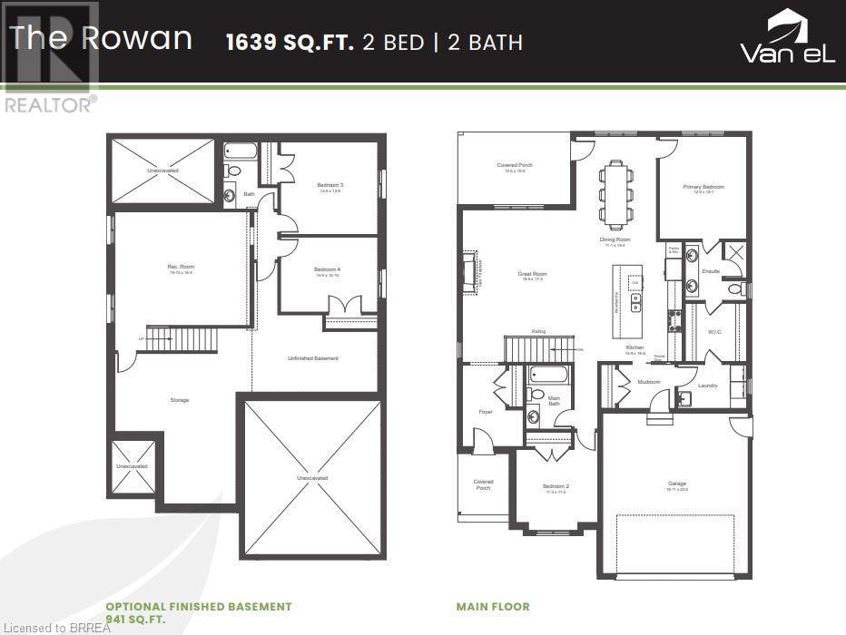 ROWEN FLOOR PLAN - 103 Judd Drive, Simcoe, ON - Other