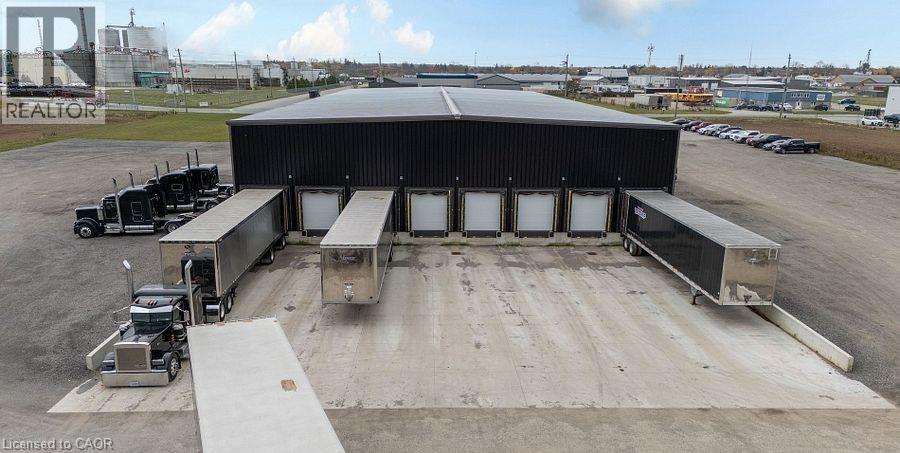 Bird's eye view of an industrial area - 55 Progress Drive E, Aylmer, ON