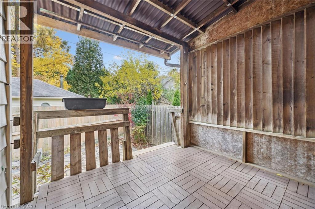 View of deck - 41 Rose Street, Kitchener, ON - With Deck Patio Veranda With Exterior