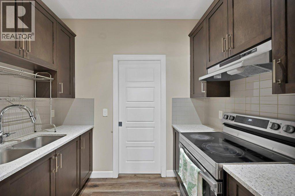93 Saddlestone Place Ne, Calgary, AB - Indoor Photo Showing Kitchen With Double Sink