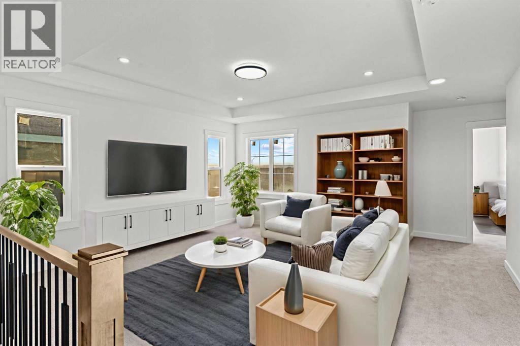8 Ranchers Meadows, Okotoks, AB - Indoor Photo Showing Living Room