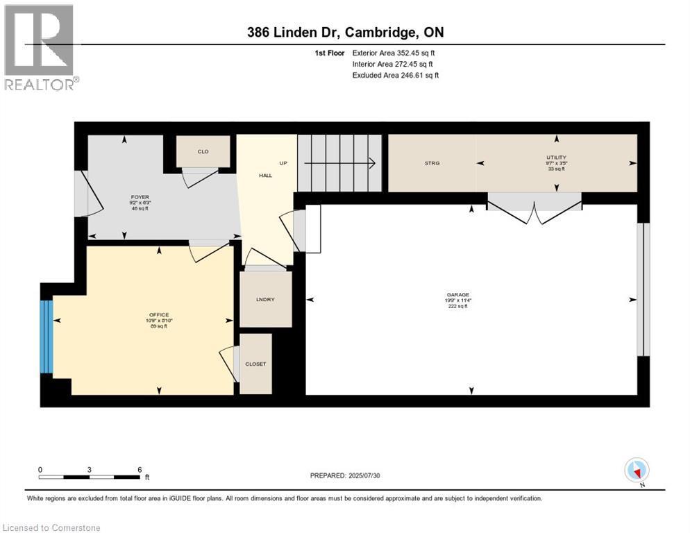View of property floor plan - 386 Linden Drive, Cambridge, ON - Other