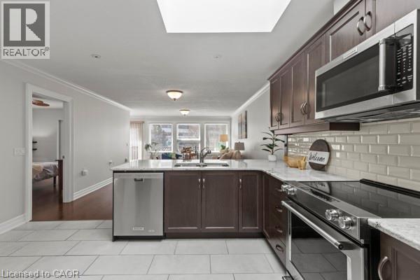 12 Nolan Trail, Hamilton, ON - Indoor Photo Showing Kitchen With Double Sink