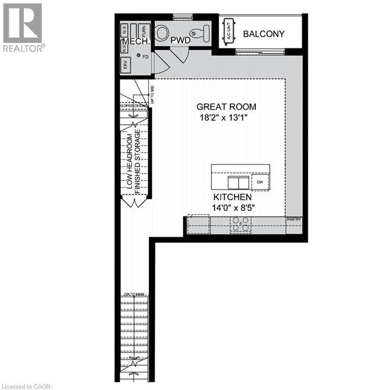View of home floor plan - 246 Raspberry Place Unit# E022, Waterloo, ON - Other