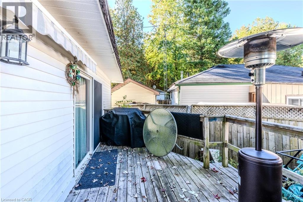 Wooden deck with area for grilling - 57 12Th Conc Road E Unit# 430, Flamborough, ON - Outdoor With Deck Patio Veranda With Exterior