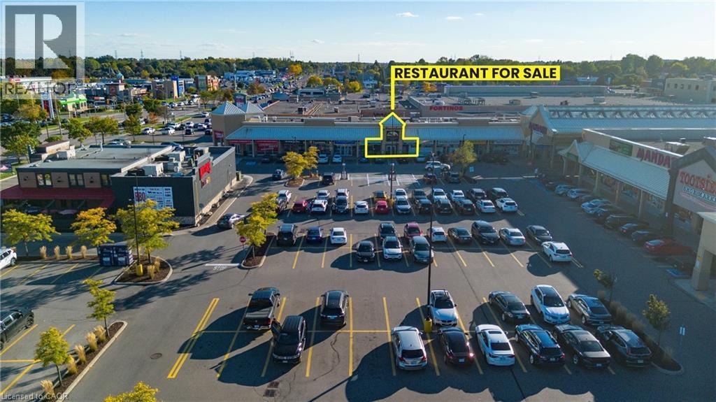 Drone / aerial view of a commercial area - 1508 Upper James Street, Hamilton, ON
