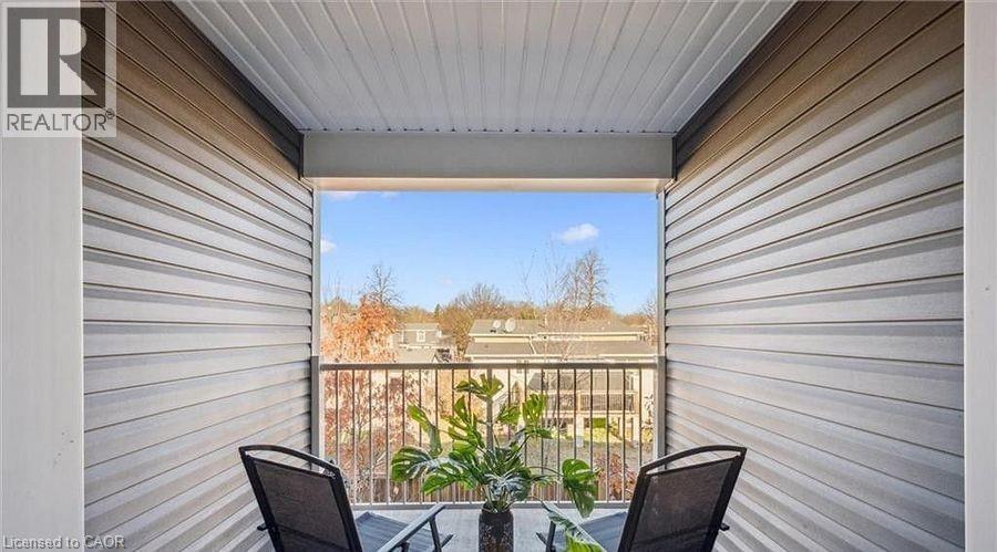 View of balcony - 24 Morrison Road Unit# D9, Kitchener, ON - Outdoor With Balcony With Exterior