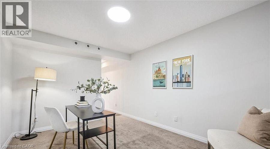 Home office with light colored carpet - 24 Morrison Road Unit# D9, Kitchener, ON - Indoor