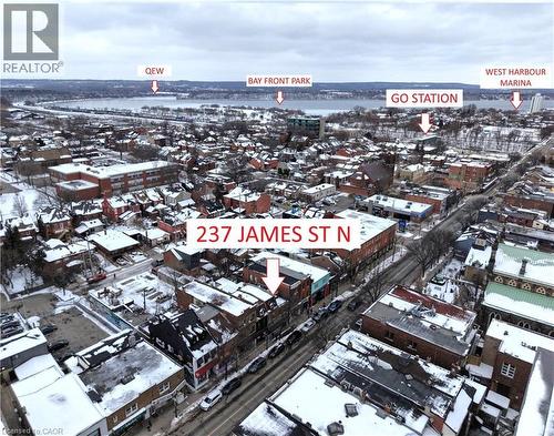Overhead - Areas of influence - 237 James Street N, Hamilton, ON 