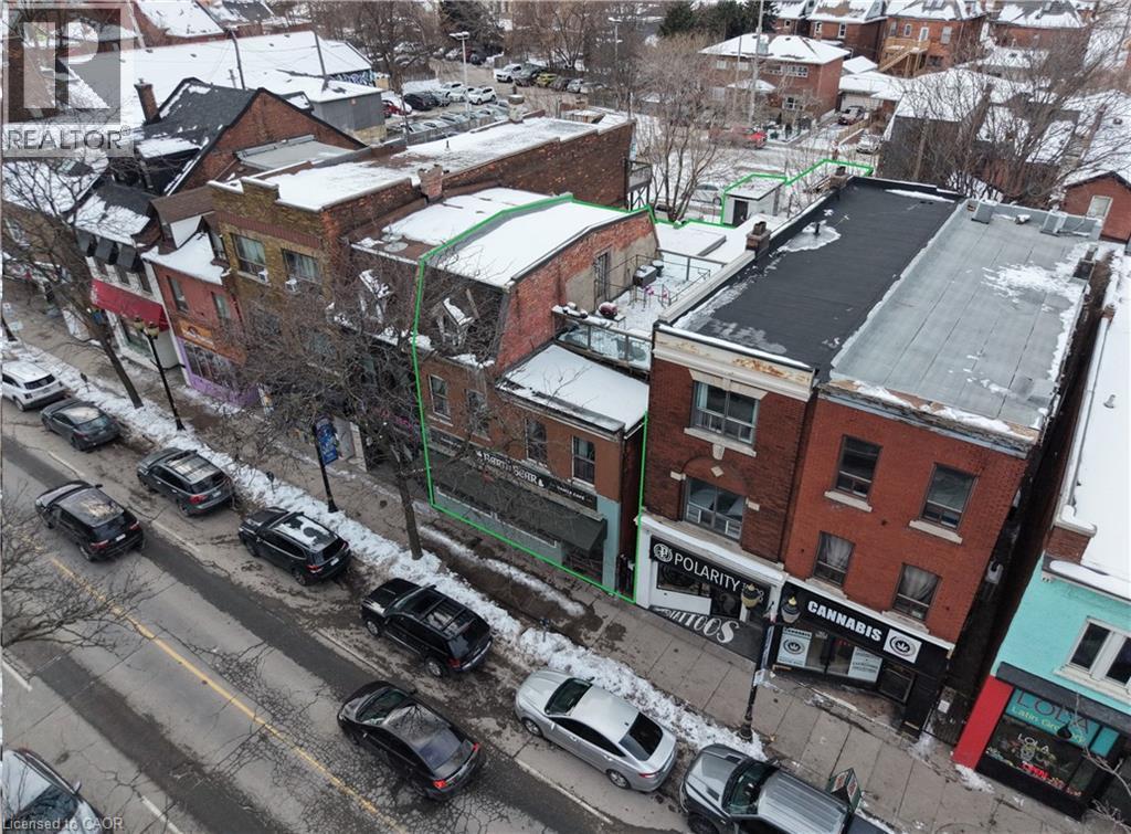 Building Front - Roof Patio in View - 237 James Street N, Hamilton, ON