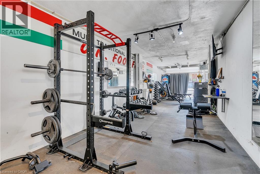 Rear main floor commercial space building Gym - commercial space - 237 James Street N, Hamilton, ON