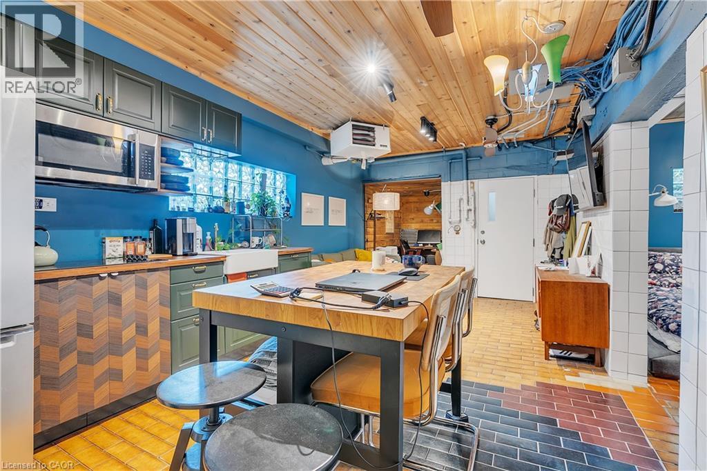 Rear main floor commercial space -Kitchen/Dining - 237 James Street N, Hamilton, ON
