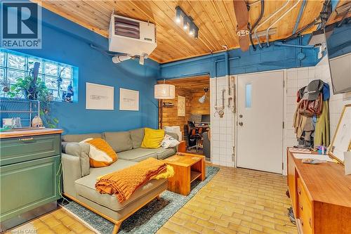 Rear main floor commercial space Kitchen/Dining/living - 237 James Street N, Hamilton, ON 
