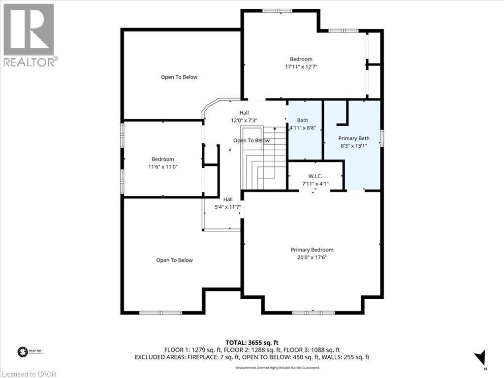 View of property floor plan 2nd floor bedroom level - 90 Westlawn Drive, Hamilton, ON - Other