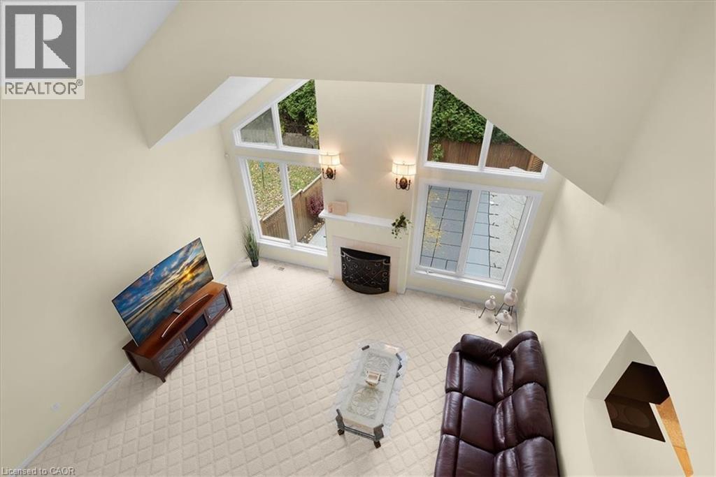 view of family room from above - 90 Westlawn Drive, Hamilton, ON - Indoor Photo Showing Other Room