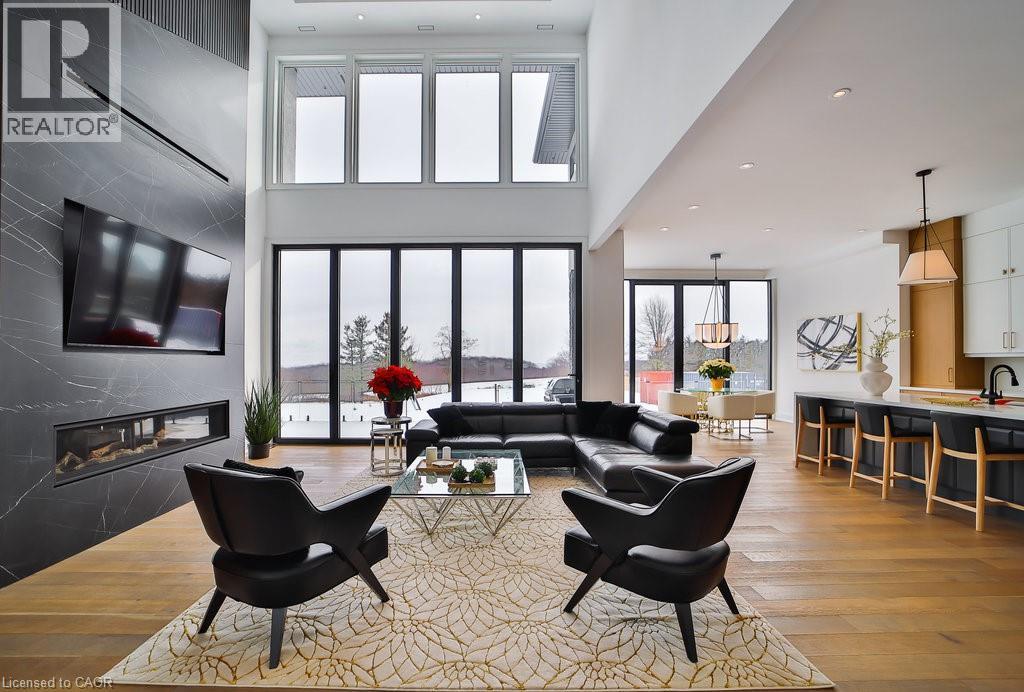 2284 Sideroad 1, Burlington, ON - Indoor With Fireplace