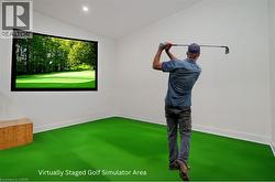 Virtually Staged Golf Sim -