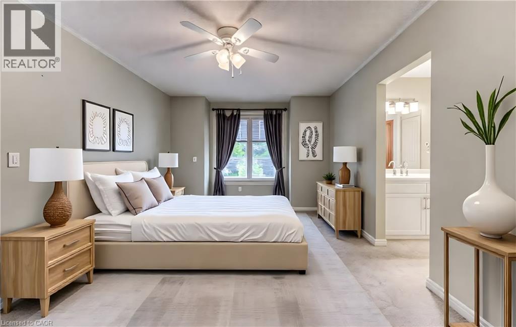 Virtually Staged - 2 Morningview Place, Kitchener, ON - Indoor Photo Showing Bedroom