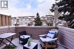 Balcony with a residential view -