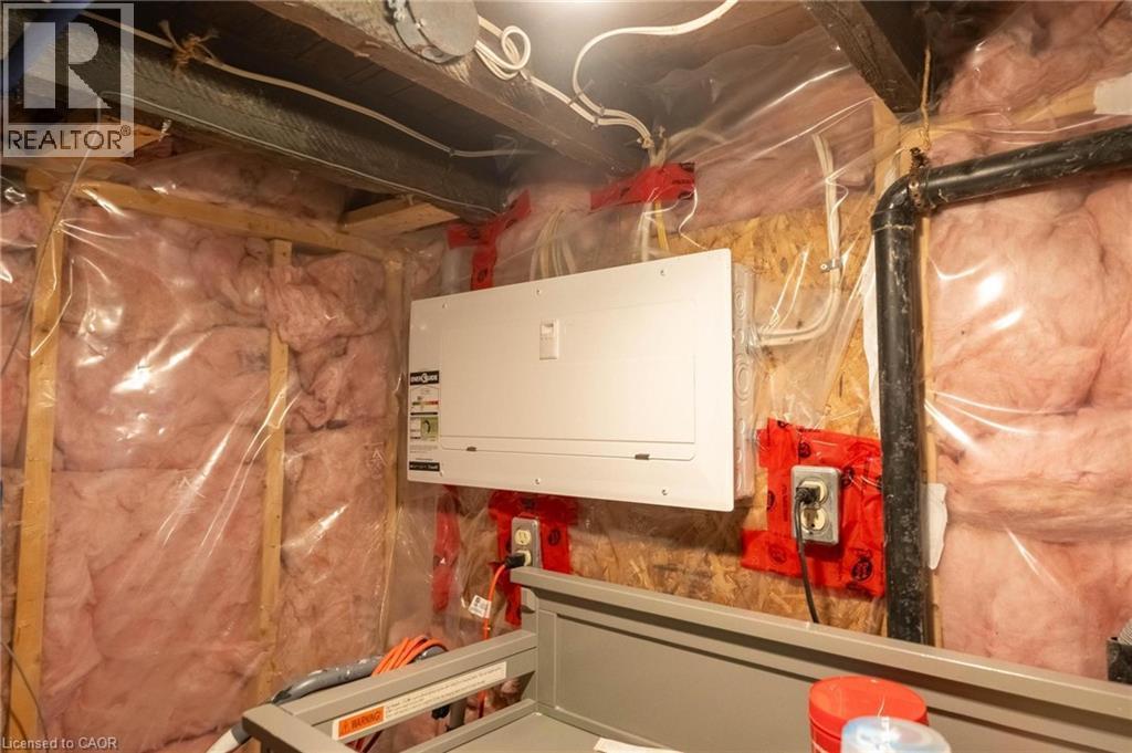 View of utility room - 140 Royal Avenue, Hamilton, ON - Indoor Photo Showing Basement