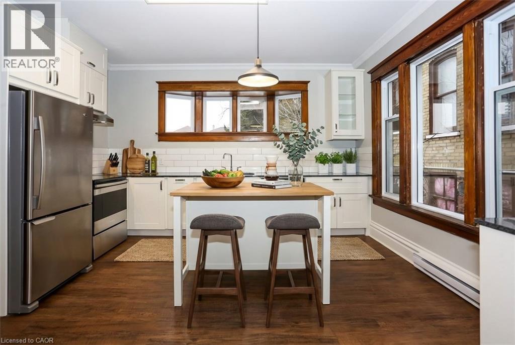 Virtualy Staged - 94 Scott Street, Kitchener, ON - Indoor Photo Showing Kitchen