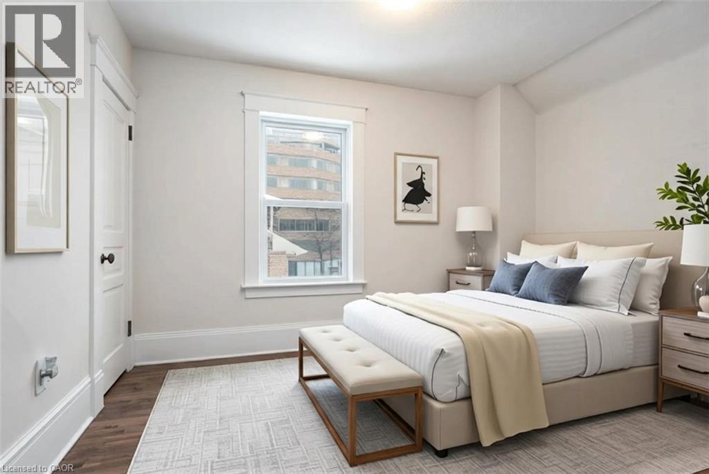 Virtualy Staged Upper Bdrm 2 - 94 Scott Street, Kitchener, ON - Indoor Photo Showing Bedroom