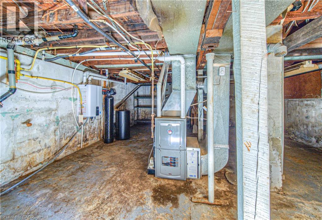 high efficiency gas furnace - 20 Beatty Avenue, Hamilton, ON - Indoor Photo Showing Basement