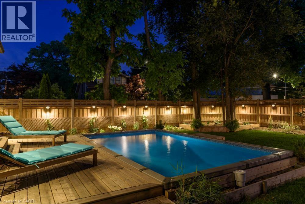 232 Mountain Park Avenue, Hamilton, ON - Outdoor With In Ground Pool With Deck Patio Veranda With Backyard