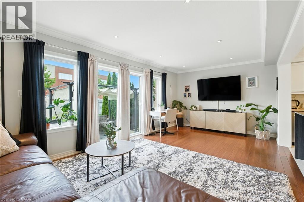 247 Fall Fair Way, Binbrook, ON - Indoor Photo Showing Living Room With Fireplace
