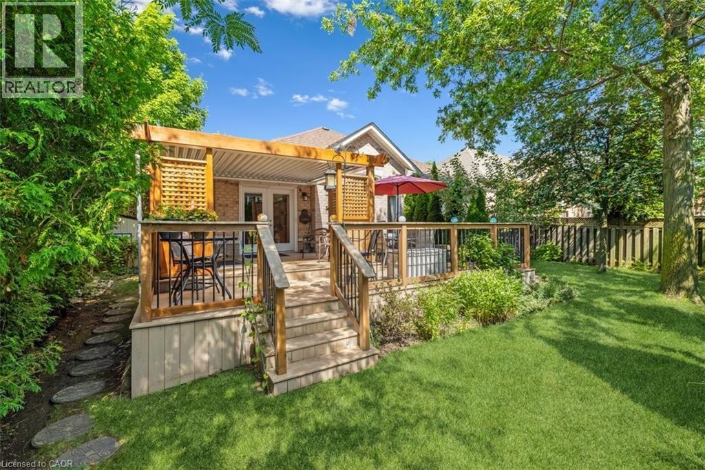 Rear Deck and Private Fenced Yard - 2428 Salcome Drive, Oakville, ON - Outdoor With Deck Patio Veranda