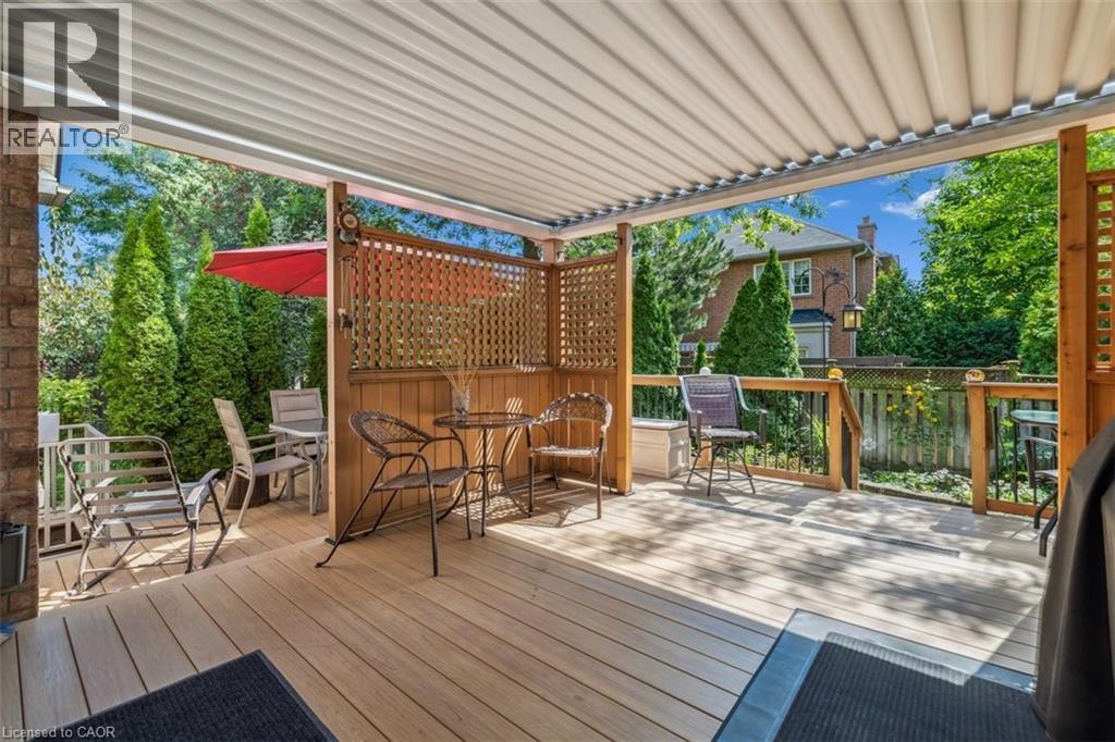 With Motorized Metal Pergola - 2428 Salcome Drive, Oakville, ON - Outdoor With Deck Patio Veranda With Exterior