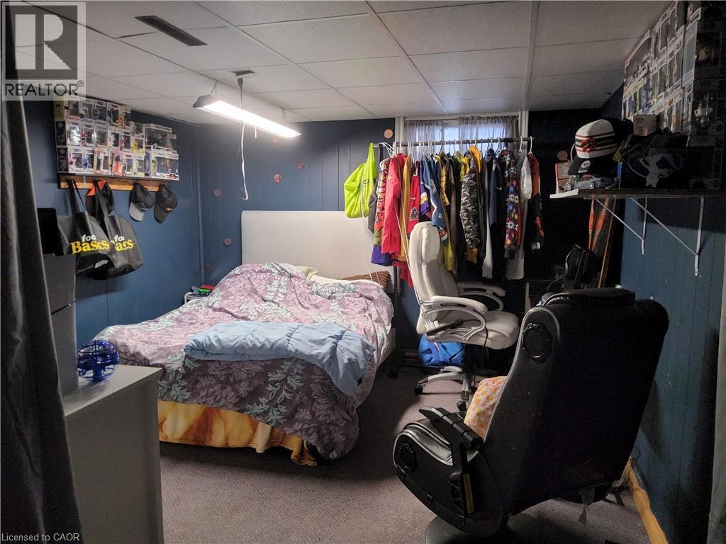 Basement room currently used as a bedroom - 509 Queensway W, Simcoe, ON - Indoor Photo Showing Bedroom